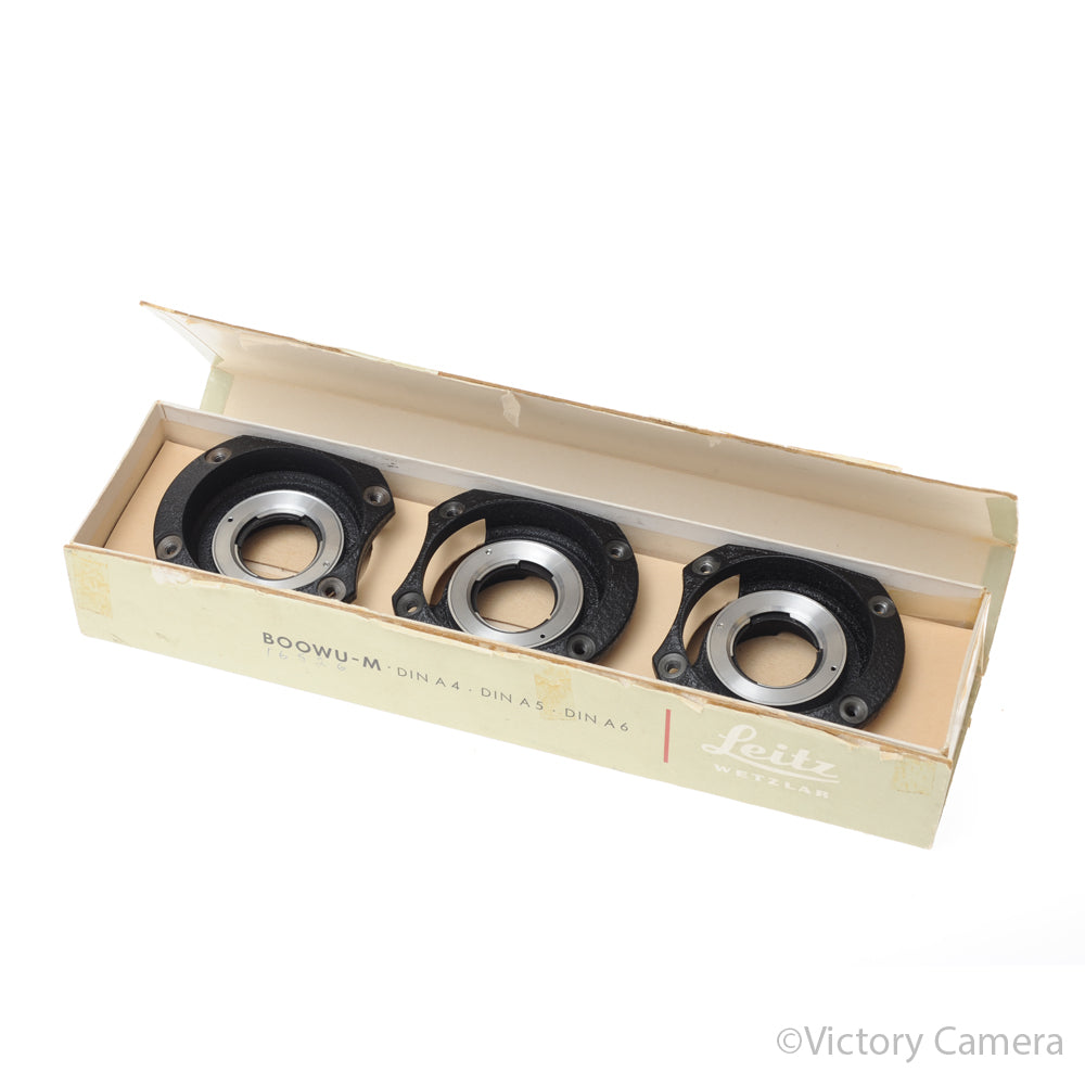 Leica Leitz BOOWU-M Four Legged Copy Stand 3 Adapters [EXC+] image 3
