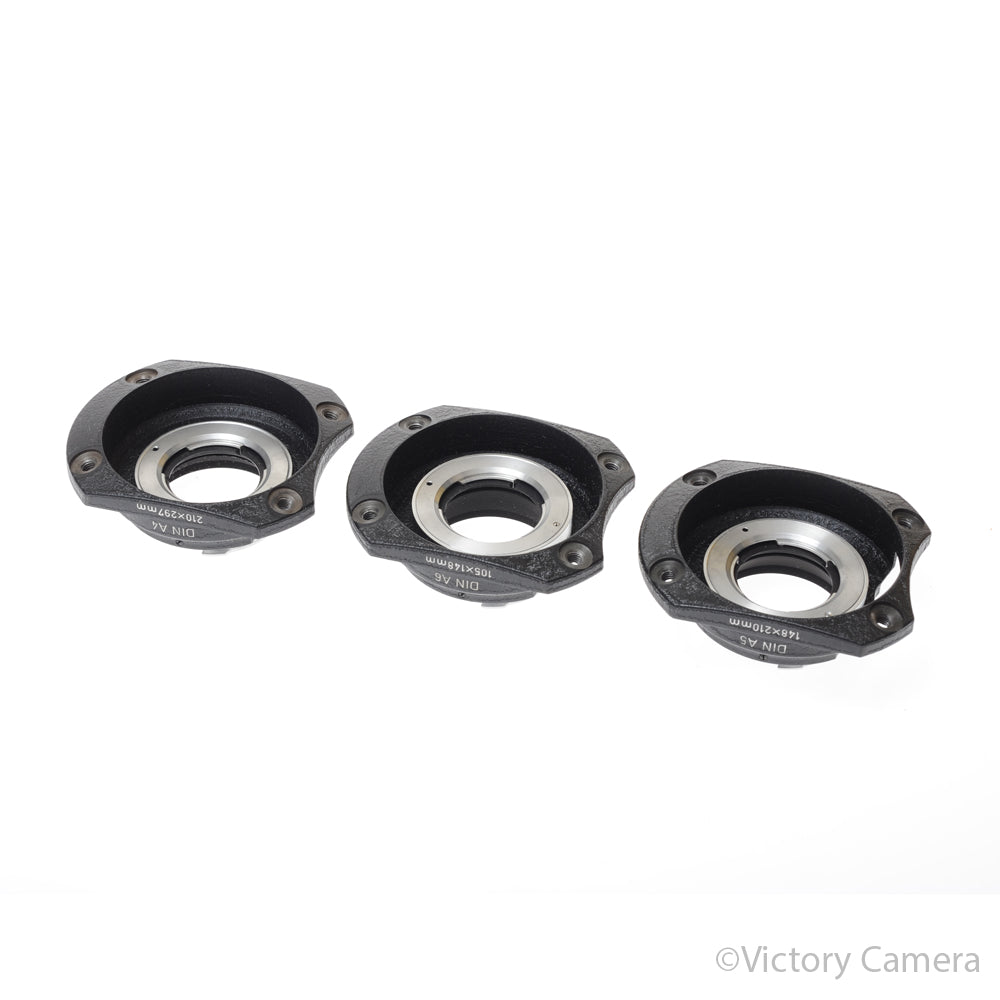 Leica Leitz BOOWU-M Four Legged Copy Stand 3 Adapters [EXC+] image 2