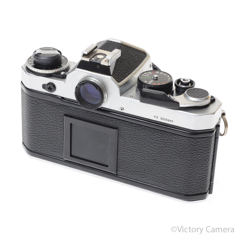 Nikon FE Chrome 35mm Film Camera 50mm f1.8 AI-S Lens [EXC] image 3