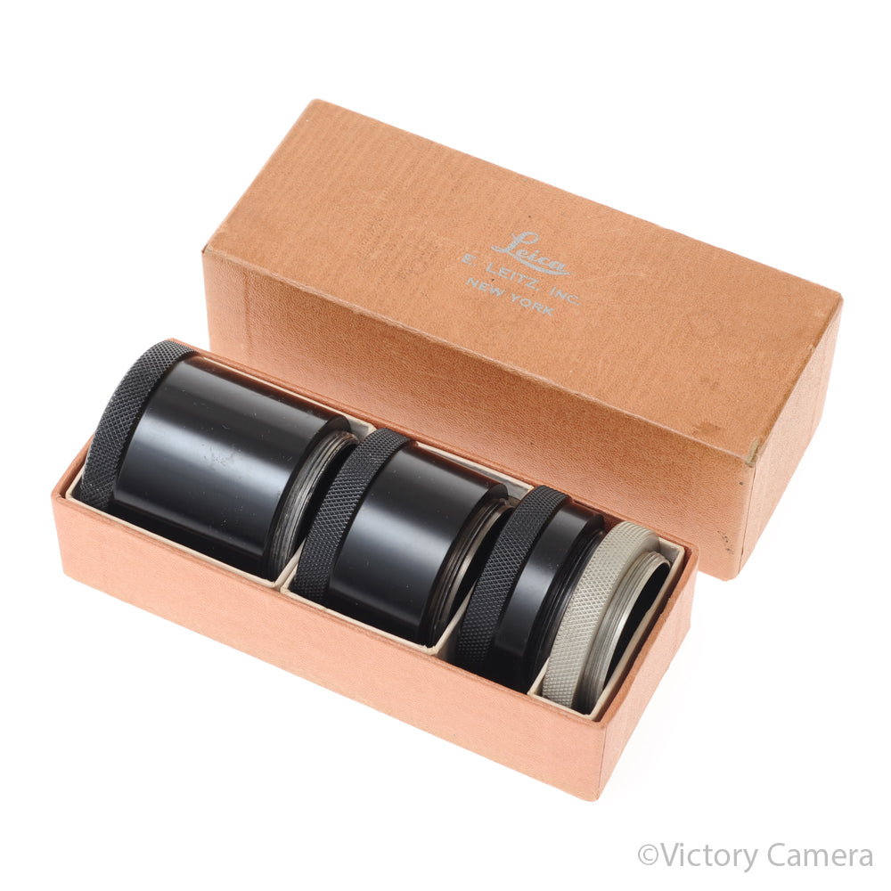 Leica E. Leitz NY L39 Extension Tubes 45mm, G, F, B [EXC+] image 1