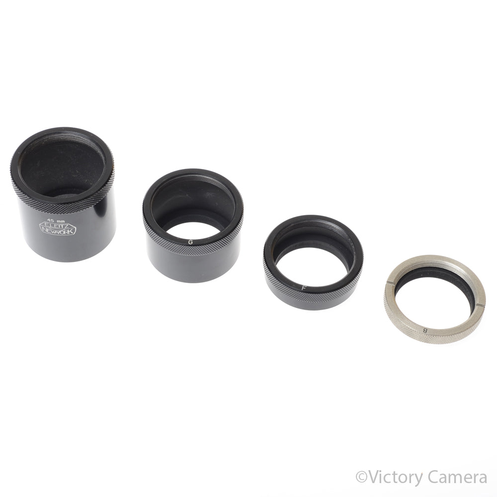 Leica E. Leitz NY L39 Extension Tubes 45mm, G, F, B [EXC+] image 2