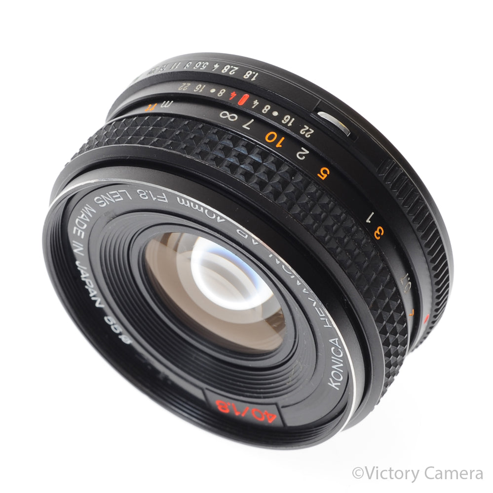 Konica Hexanon AR 40mm f1.8 Manual Focus Prime Lens AR Mount [EXC-] - Victory Camera
