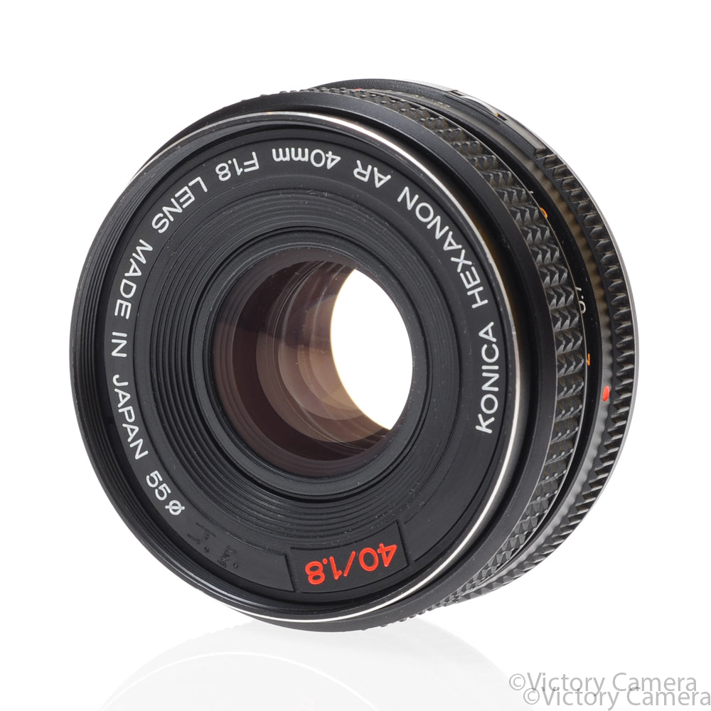 Konica Hexanon AR 40mm f1.8 Manual Focus Prime Lens AR Mount [EXC-] - Victory Camera