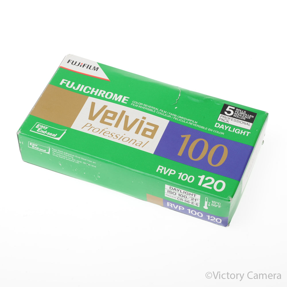 3x Rolls Velvia RVP 100 120 Expired Film -Expired, 2010- [AS-IS] - Victory Camera