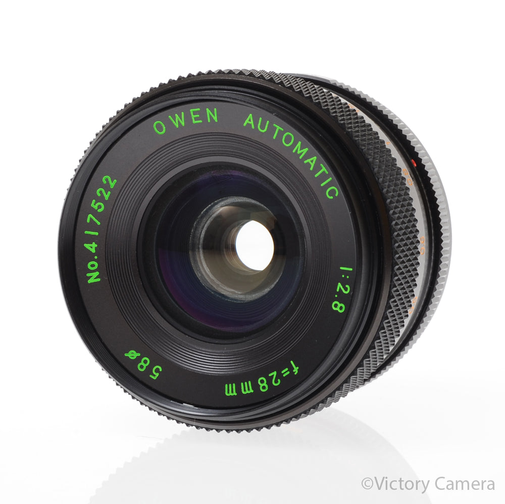 Owen Automatic 28mm F2.8 Auto Wide-Angle Lens for Minolta MD [EXC] - Victory Camera