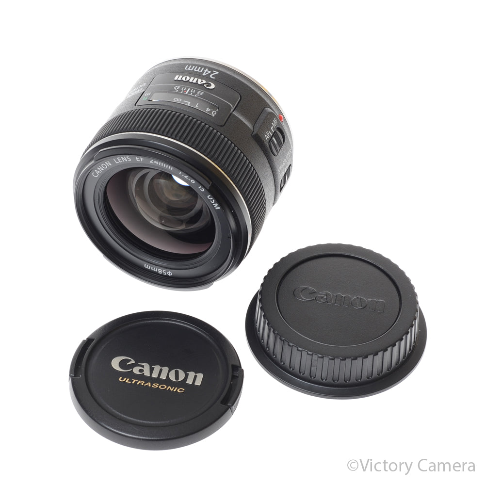 Canon EOS EF 24mm f2.8 IS USM Wide Angle Prime Lens [EXC+] - Victory Camera