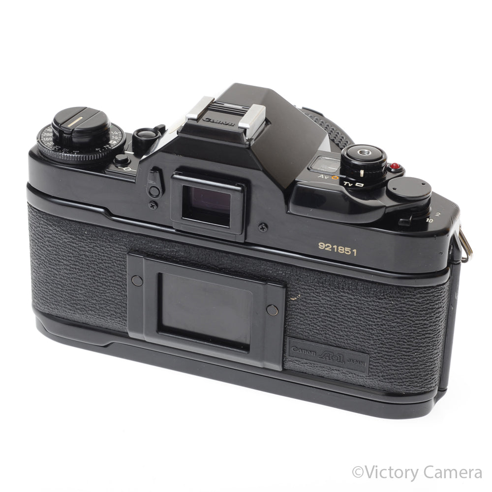 Canon A-1 A1 Black 35mm Film SLR Camera w/ 50mm f1.8 Lens -CLA'd- [EXC] - Victory Camera