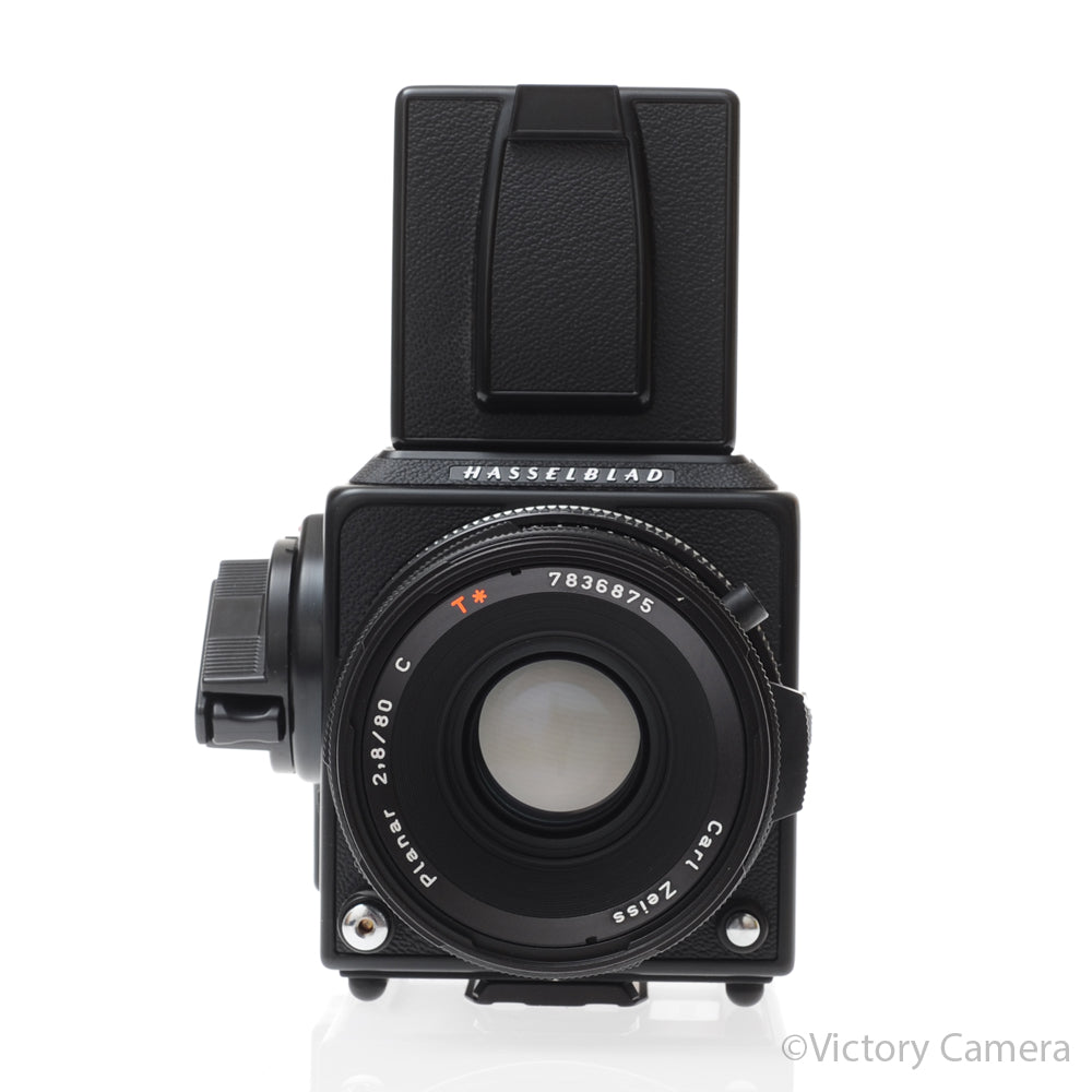 Hasselblad 501c Black Camera w/ 80mm f2.8 C T* Lens A12 Back WLF [EXC+] - Victory Camera