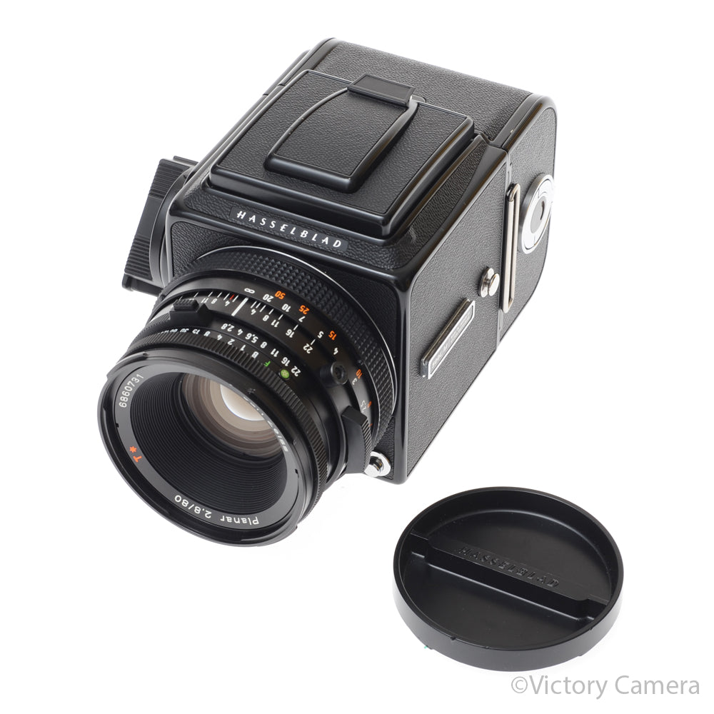 Hasselblad 500c/m Black Medium Format Camera w/ 80mm T* Lens A12 [EXC] - Victory Camera