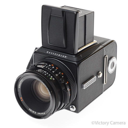 Hasselblad 500c/m Black Medium Format Camera w/ 80mm T* Lens A12 [EXC] - Victory Camera