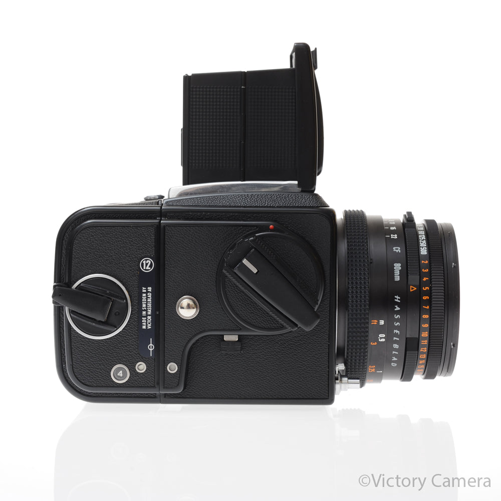 Hasselblad 500c/m Black Medium Format Camera w/ 80mm T* Lens A12 [EXC] - Victory Camera