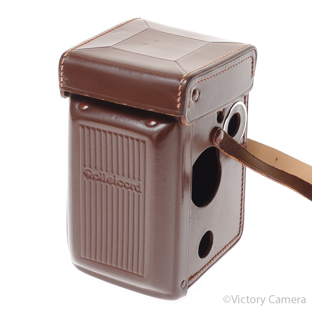 Brown Leather Everready Case for Rolleicord Vb 6x6 TLR Camera [EXC] - Victory Camera