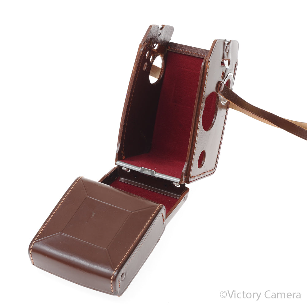 Brown Leather Everready Case for Rolleicord Vb 6x6 TLR Camera [EXC] - Victory Camera