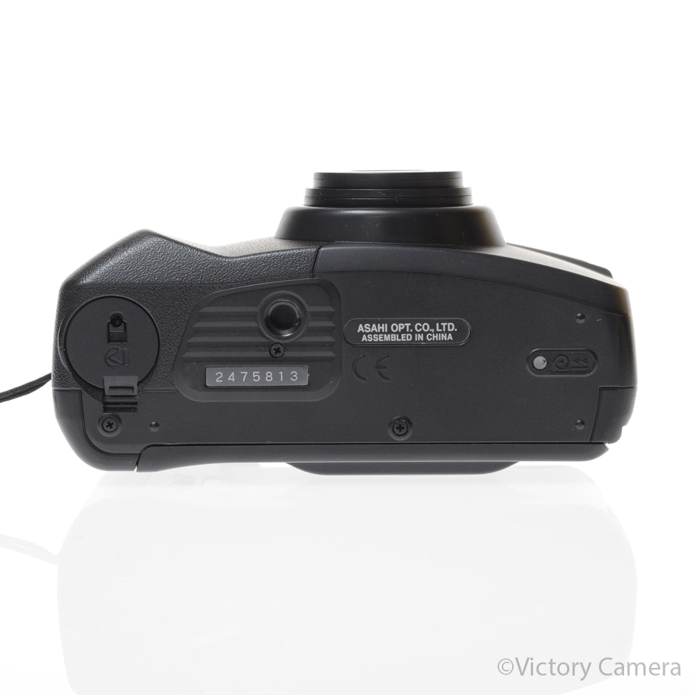 Pentax IQZoom EZY-R Black 35mm Film Point and Shoot Camera [EXC] - Victory Camera