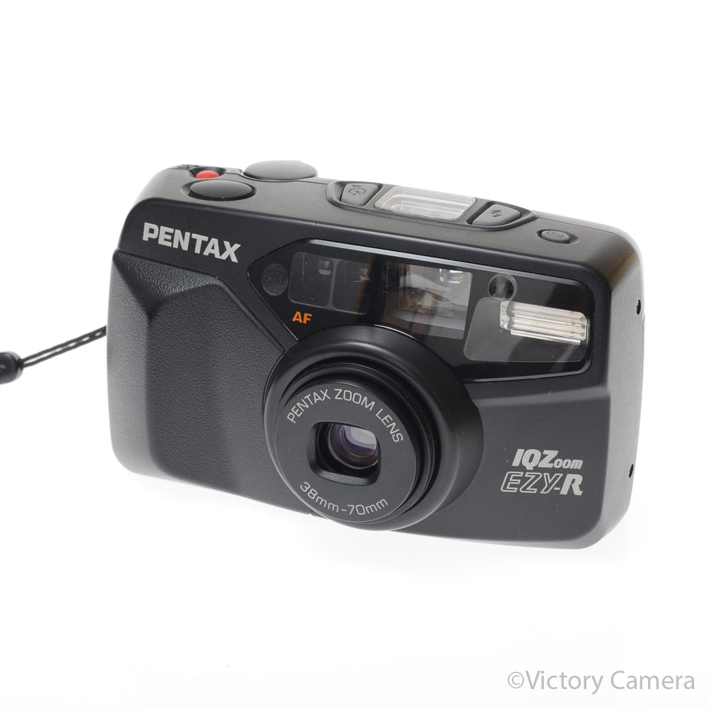 Pentax IQZoom EZY-R Black 35mm Film Point and Shoot Camera [EXC] - Victory Camera