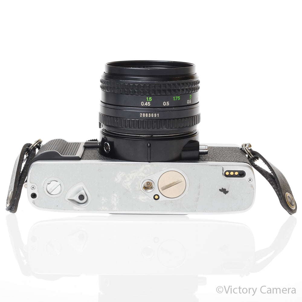 Minolta XG-M Chrome SLR Film Camera w/ 50mm f1.7 Lens [EXC+] - Victory Camera