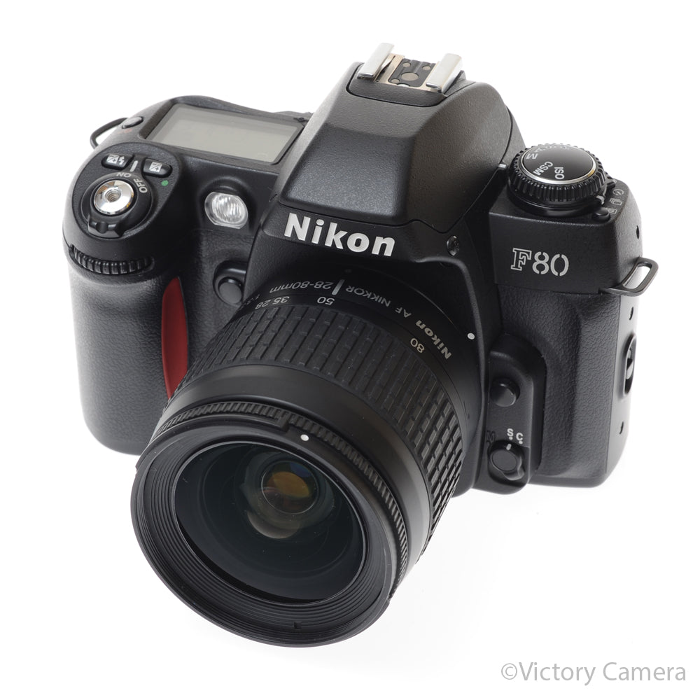 Nikon F80 AF SLR 35mm Film Camera w/ 28-80mm Zoom Lens [EXC+] - Victory Camera
