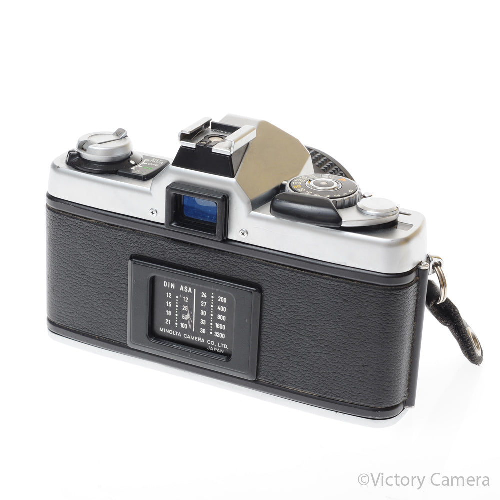 Minolta XG-7 XG7 Chrome SLR Film Camera w/ 50mm f2 Lens [EXC+] - Victory Camera
