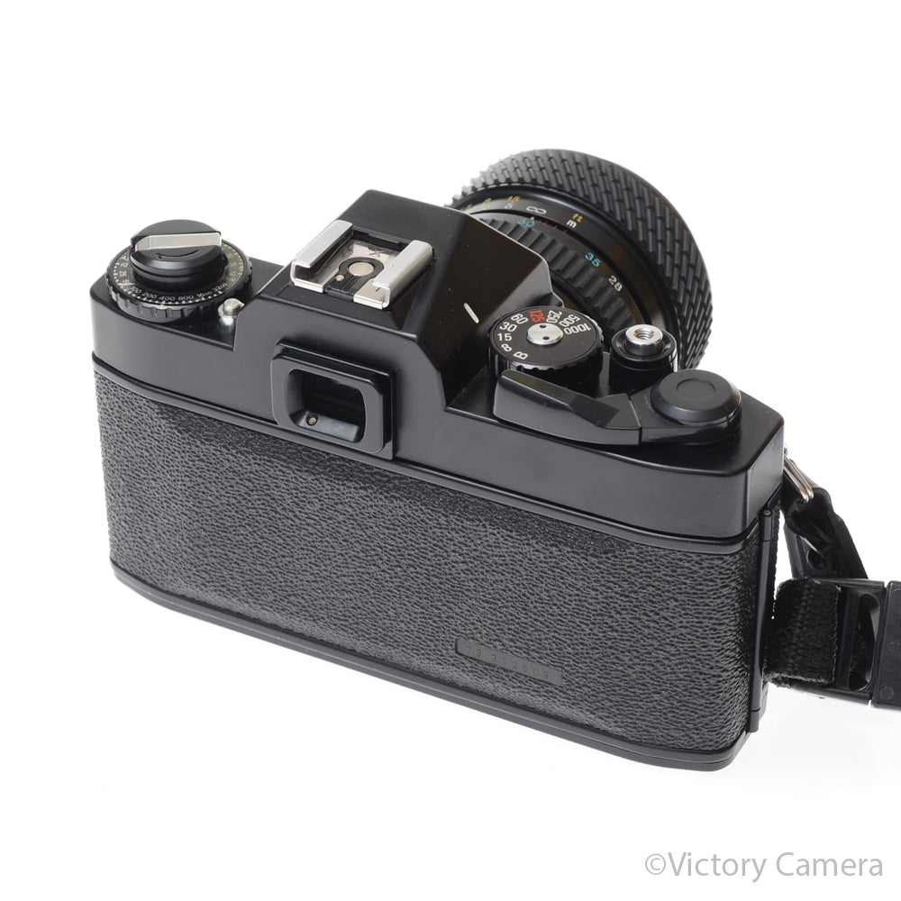 Ricoh KR-5 SuperBlack 35mm Film Camera w/ 28-70mm Zoom Lens [EXC-] - Victory Camera
