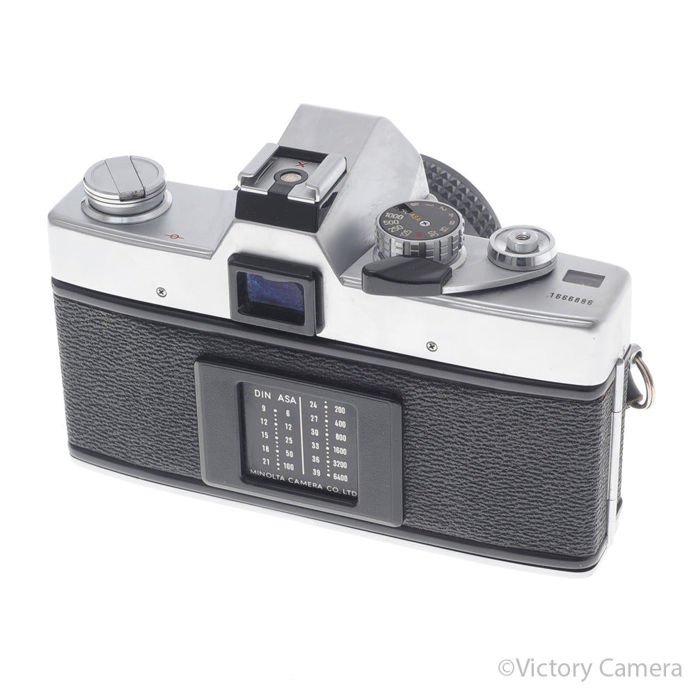 Minolta SRT 201 SRT 201 Chrome 35mm Camera w/ 50mm f1.7 Lens [EXC] image 3