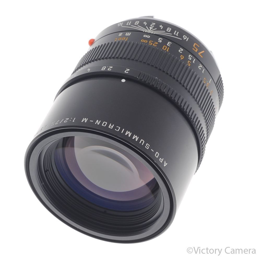 Leica APO-Summicron-M 75mm f2 ASPH. 11637 Telephoto M Mount Prime Lens [EXC+] - Victory Camera