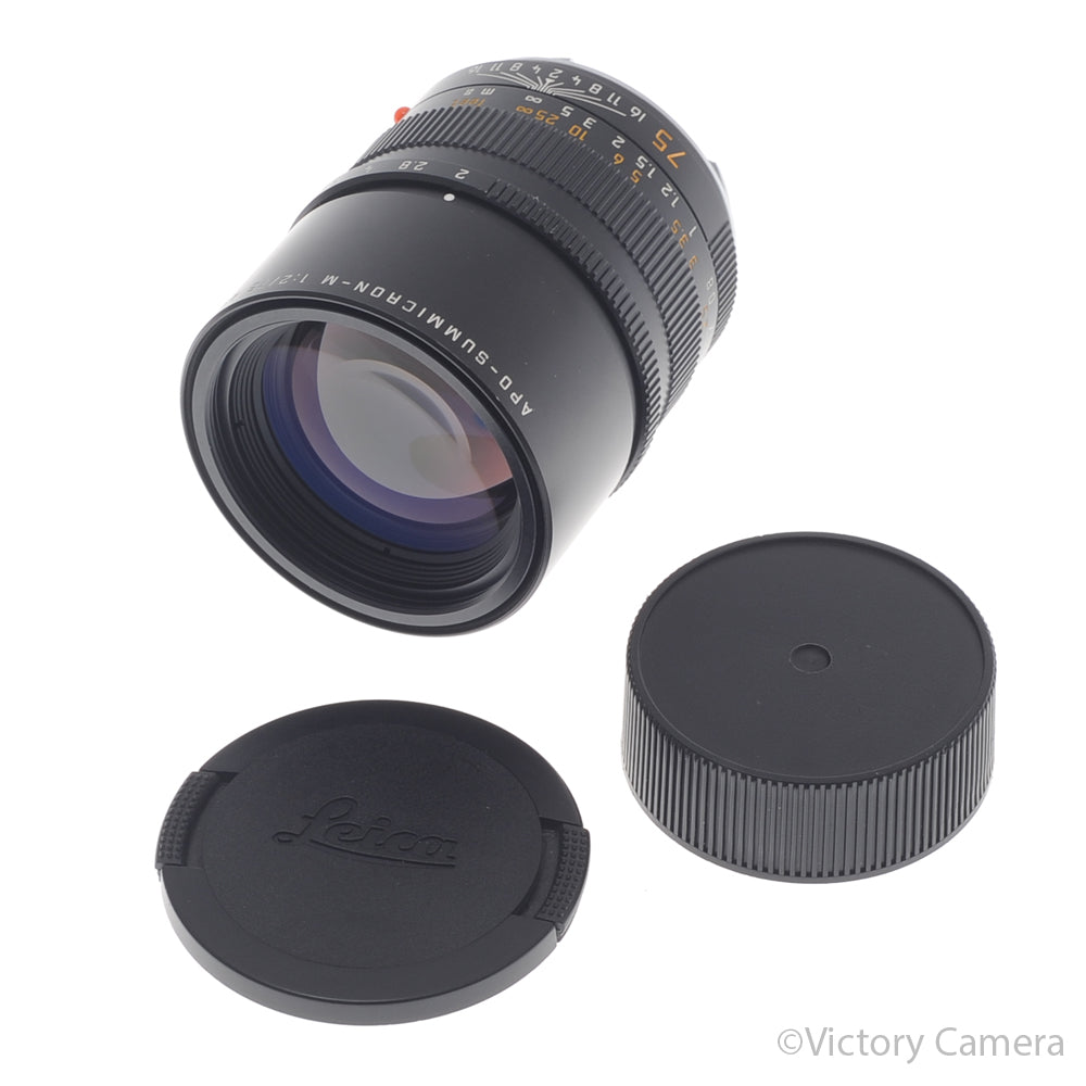 Leica APO-Summicron-M 75mm f2 ASPH. 11637 Telephoto M Mount Prime Lens [EXC+] - Victory Camera