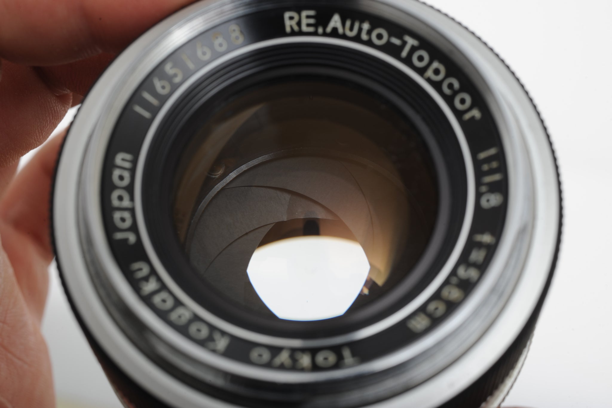 Topcon RE-Auto-Topcor 58mm 5.8cm f1.8 Chrome Prime Lens [EXC-]