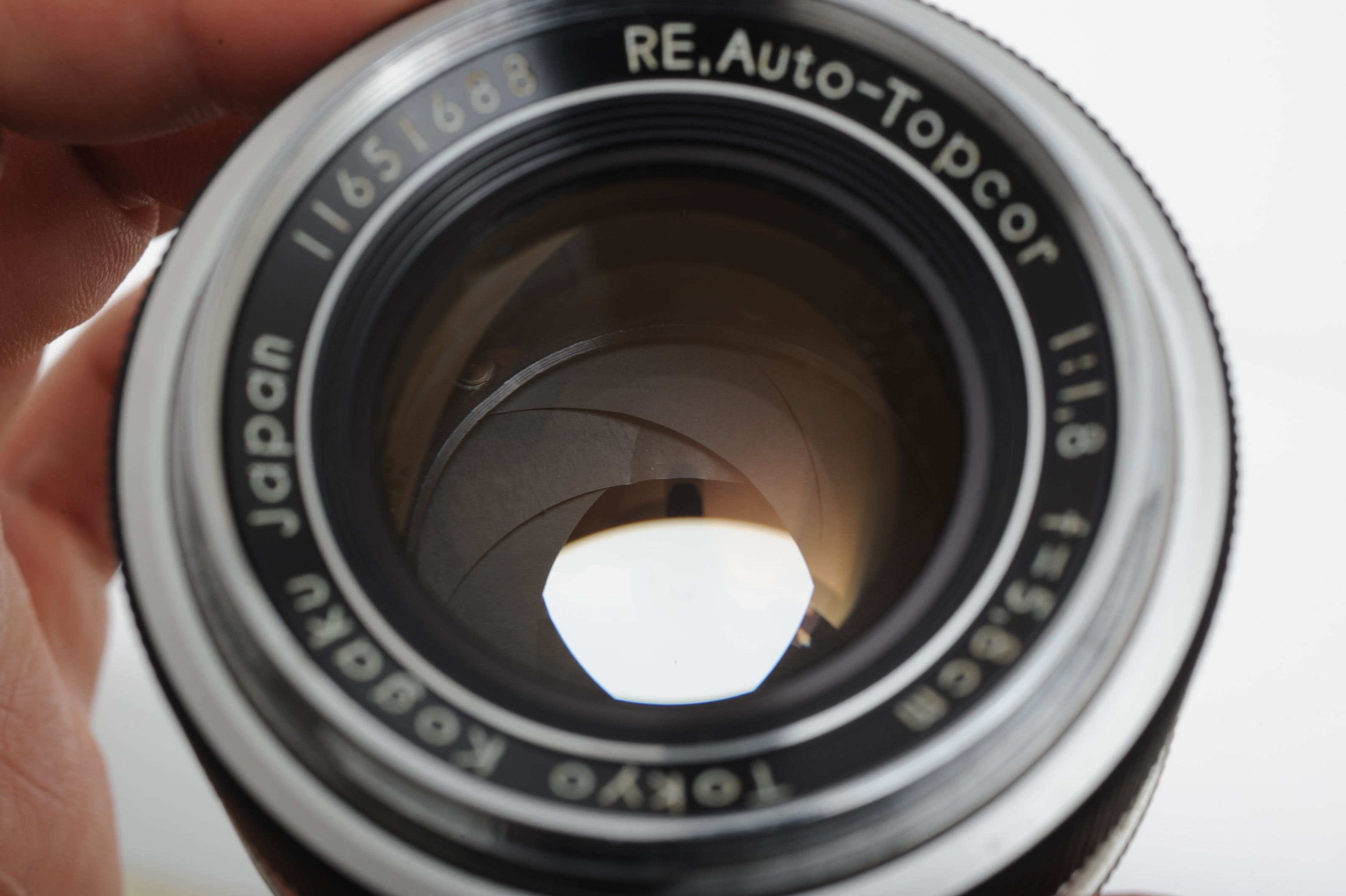 Topcon RE-Auto-Topcor 58mm 5.8cm f1.8 Chrome Prime Lens [EXC-]