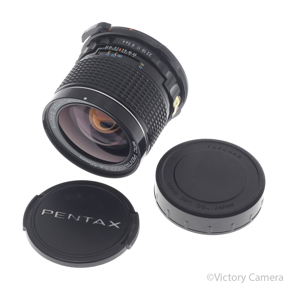Pentax SMC 67 6x7 55mm f4 Wide-Angle Prime Lens [EXC+] - Victory Camera