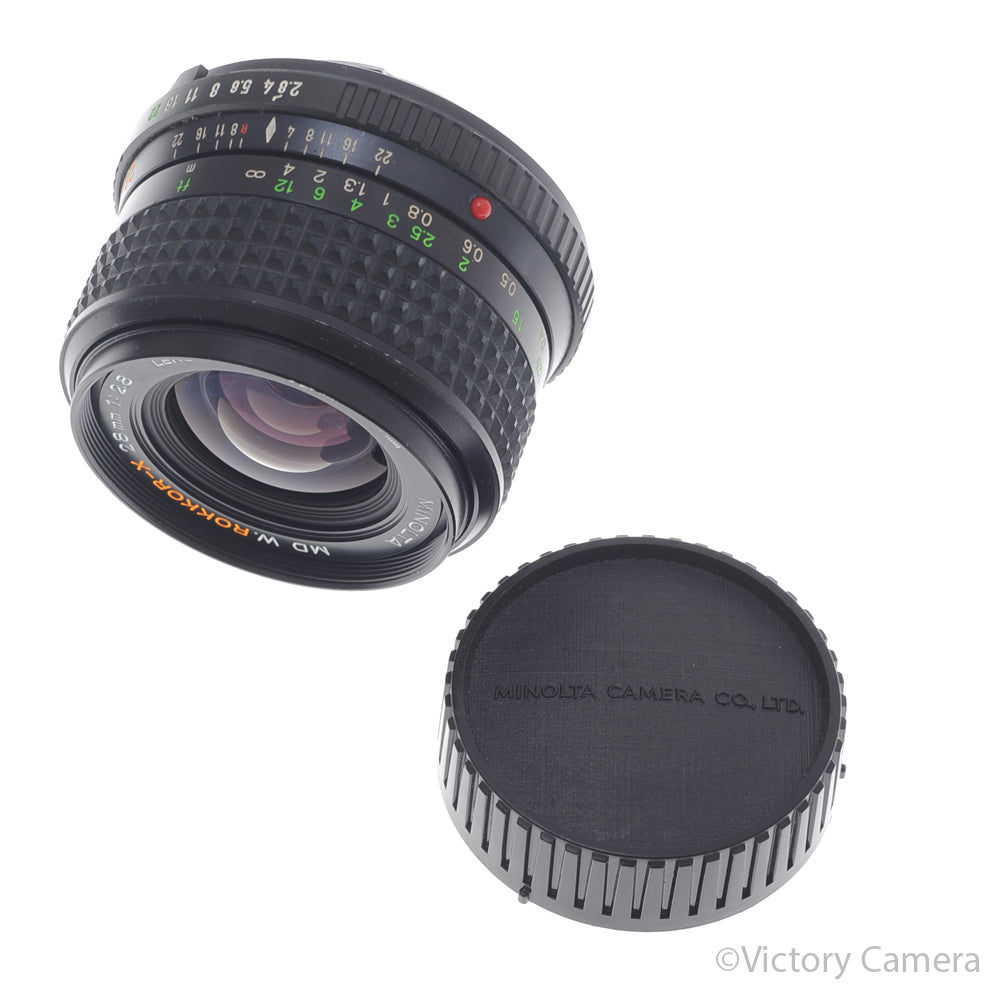Minolta MD W.Rokkor-X 28mm f2.8 Wide Angle Prime Lens [EXC+] - Victory Camera