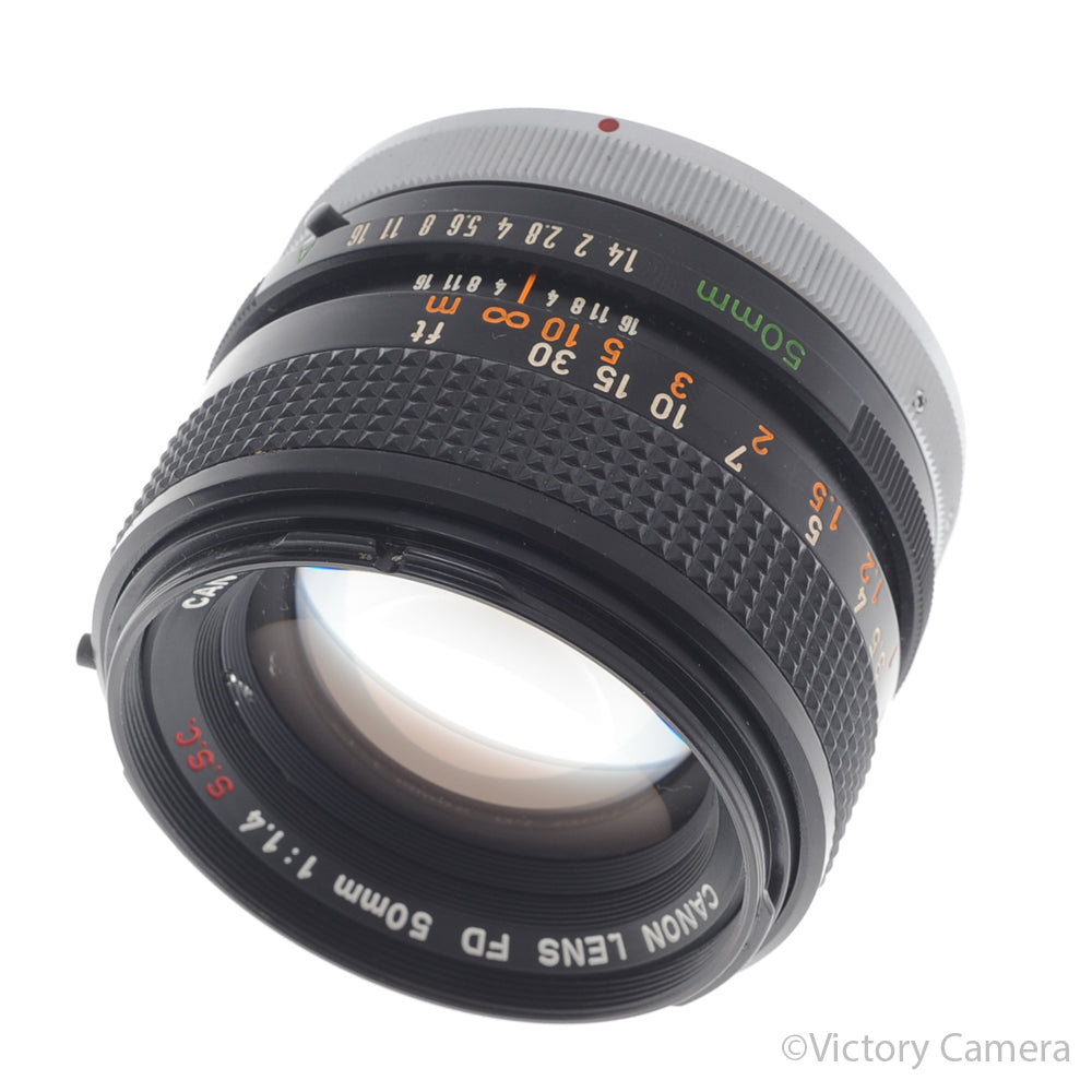 Canon FD 50mm f1.4 S.S.C Fast Prime Lens [EXC-] - Victory Camera
