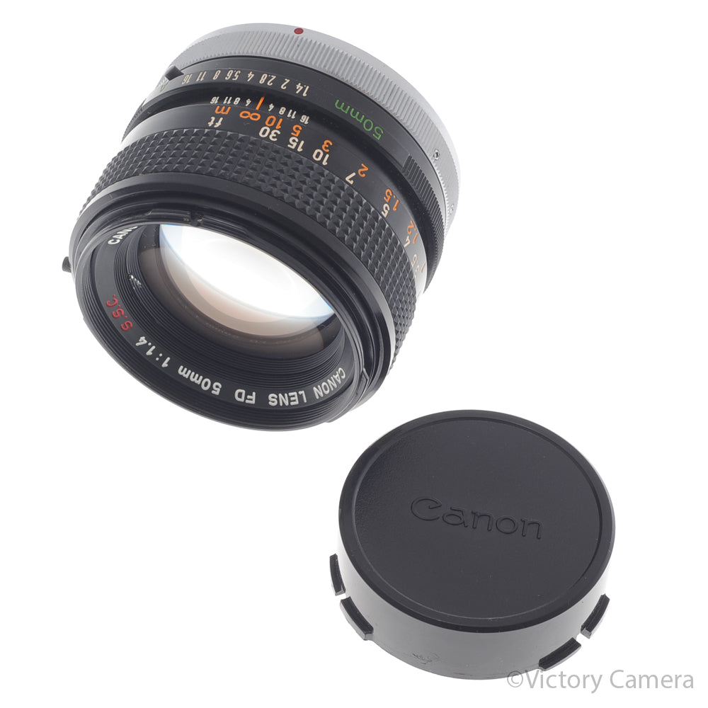 Canon FD 50mm f1.4 S.S.C Fast Prime Lens [EXC-] - Victory Camera