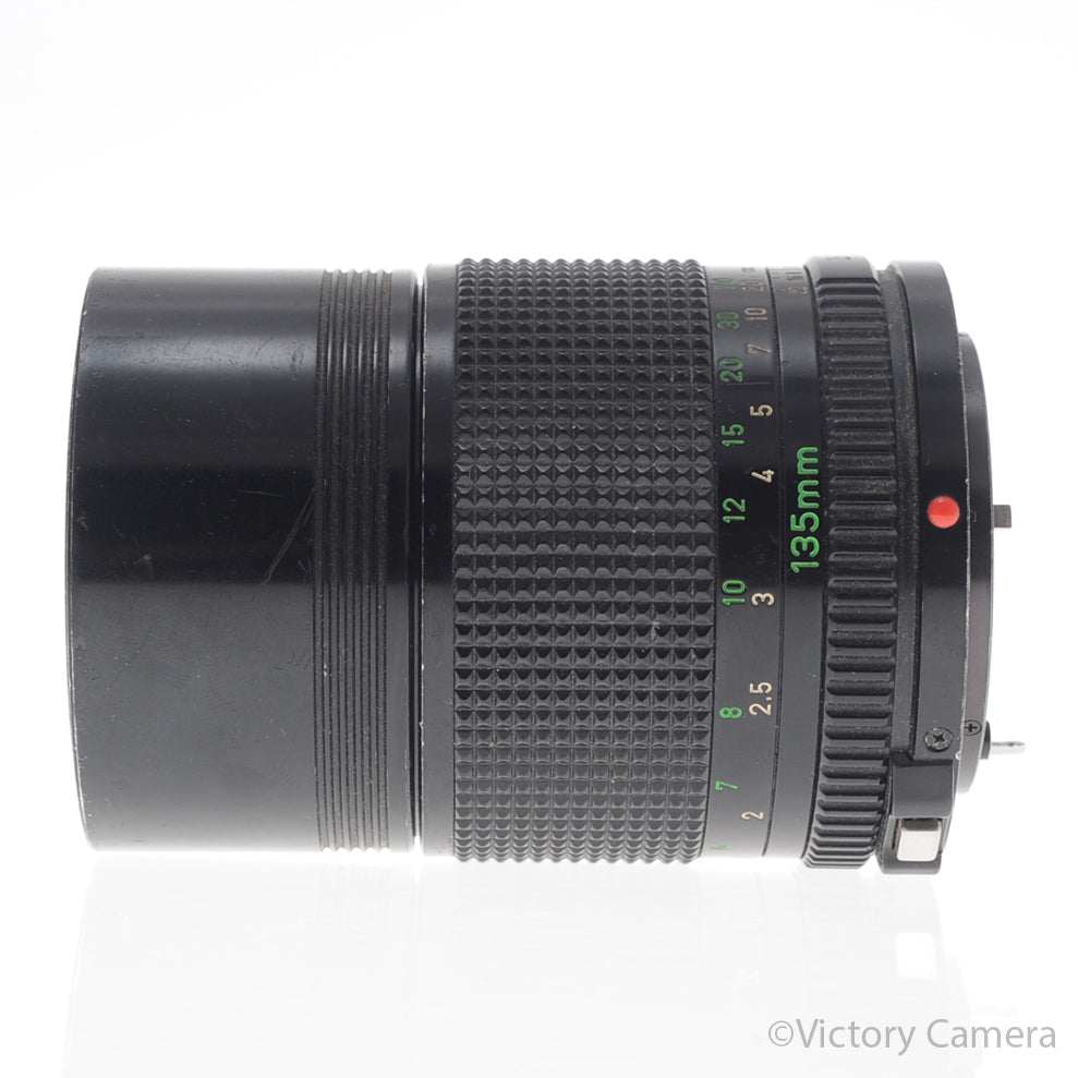 Canon FD 135mm f3.5 (late model) Short Telephoto Prime Lens [EXC-] - Victory Camera