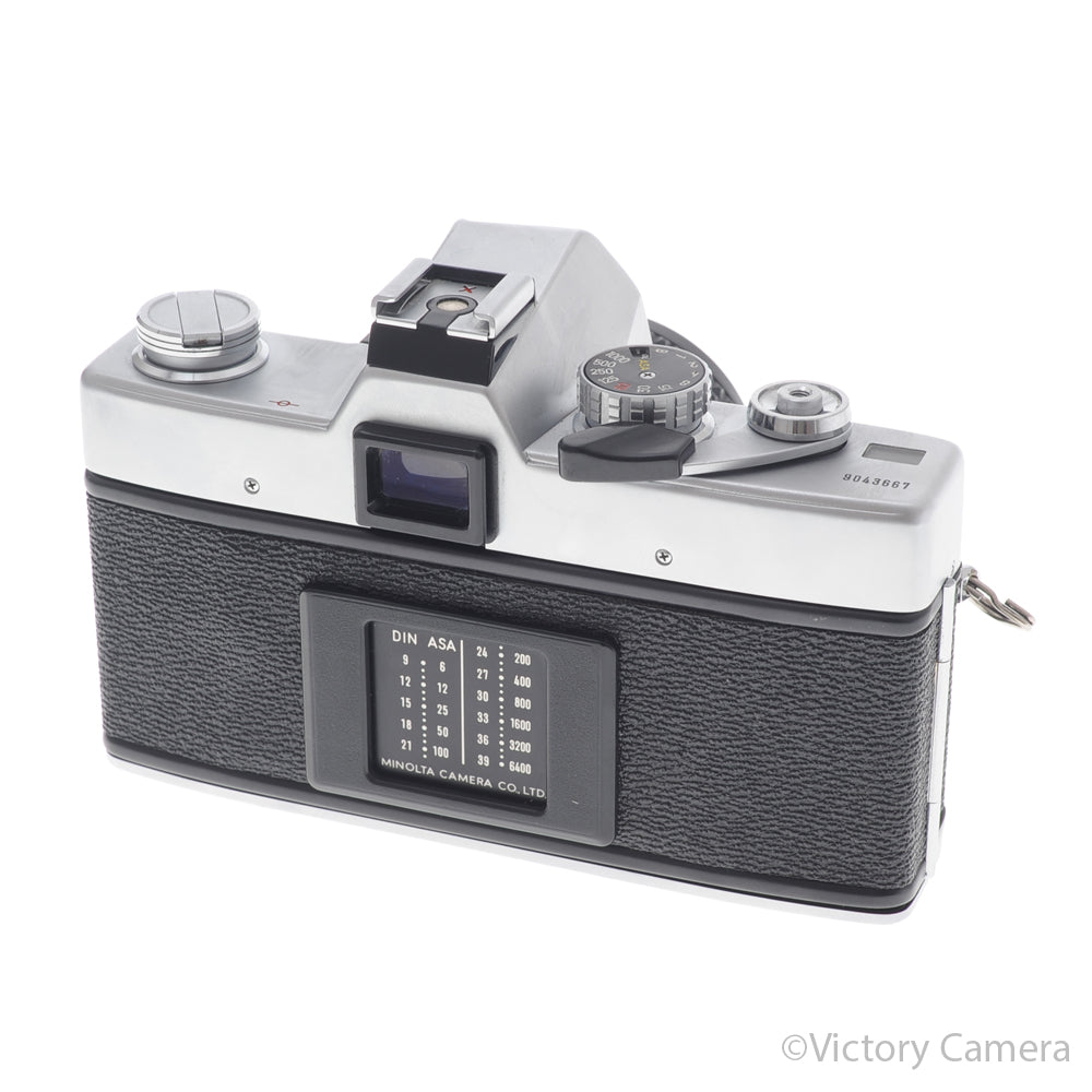 Minolta SRTMC-II Chrome 35mm Film Camera with 50mm f1.7 Lens [EXC-] - Victory Camera