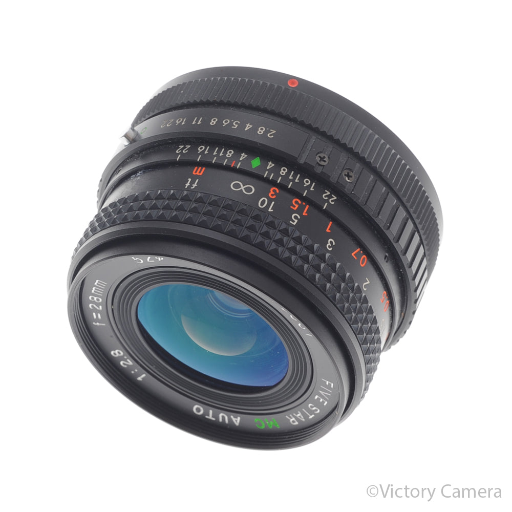 Five Star MC Auto Wide Angle 28mm f2.8 Macro Lens for Canon FD Mount [EXC] image 1
