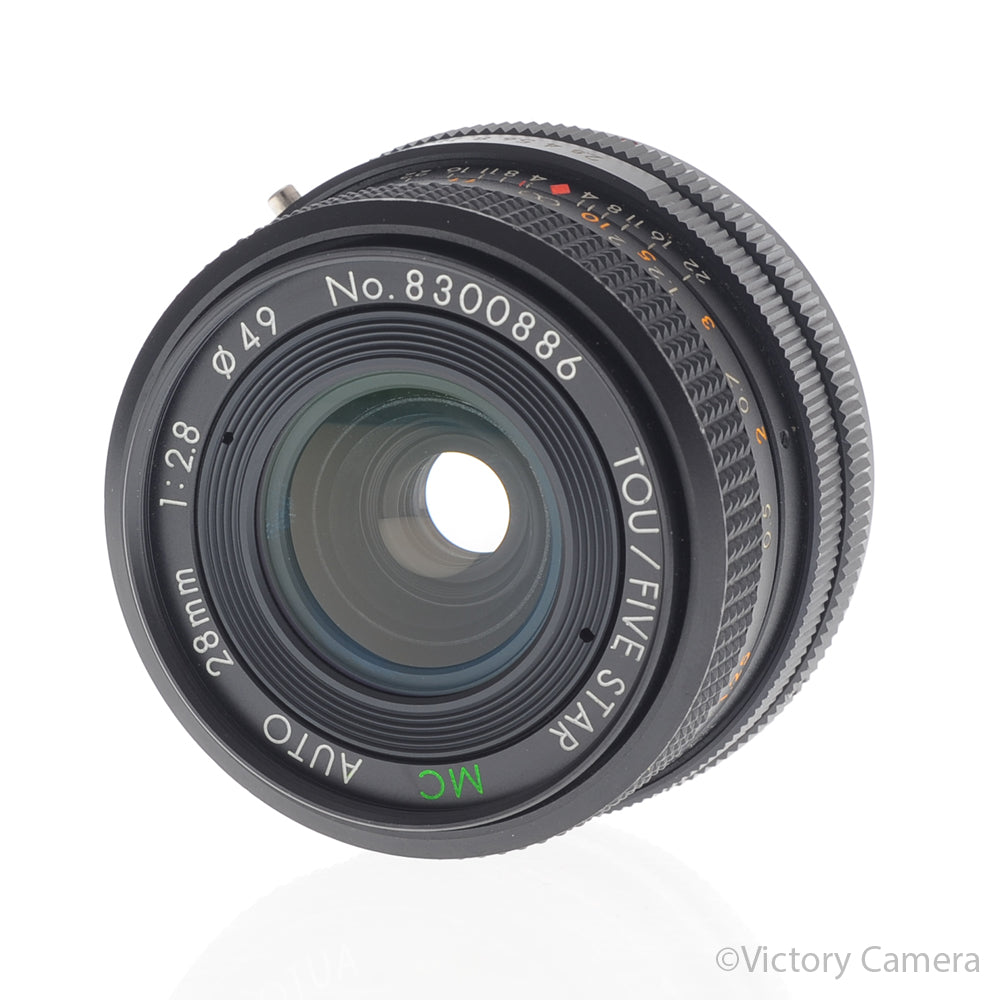 Tou/ Five Star Auto MC 28mm f2.8 Wide Angle Lens for Canon FD Mount [EXC+] image 2