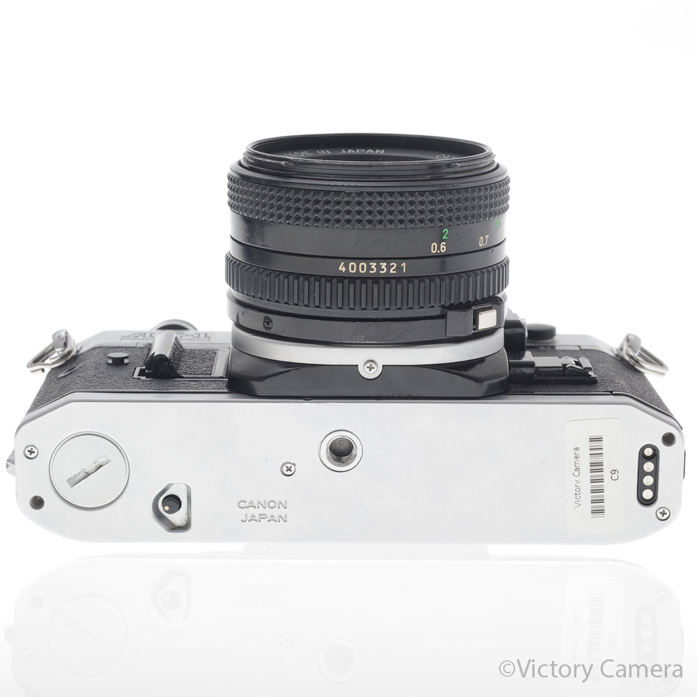Canon AE-1 Program Chrome 35mm Film SLR Camera 50mm f1.8 Lens [EXC-] image 4