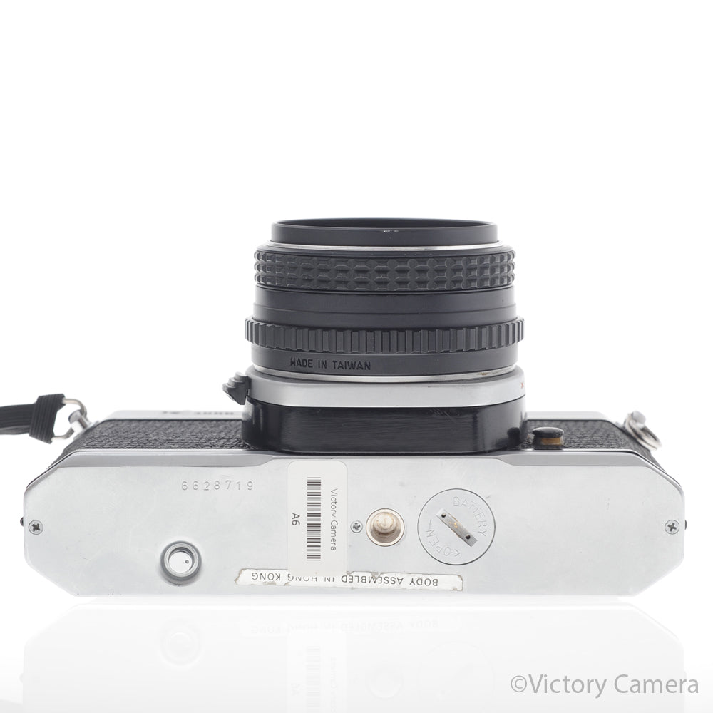 Pentax K1000 Chrome 35mm Film Camera w/ 50mm f2 Lens [EXC] image 5