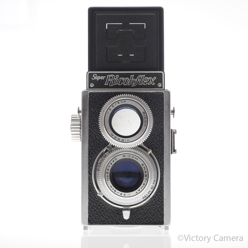 Ricoh Super Ricohflex Medium Format TLR Camera w/ 80mm f3.5 Lens [EXC] image 1