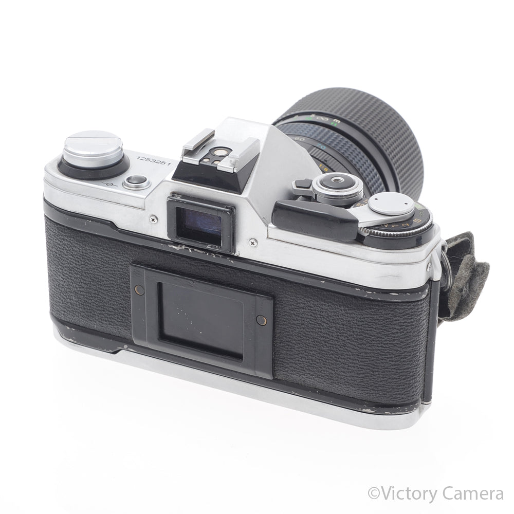 Canon AE-1 35mm Chrome Camera w/ 35-70mm Zoom Lens [EXC] image 3