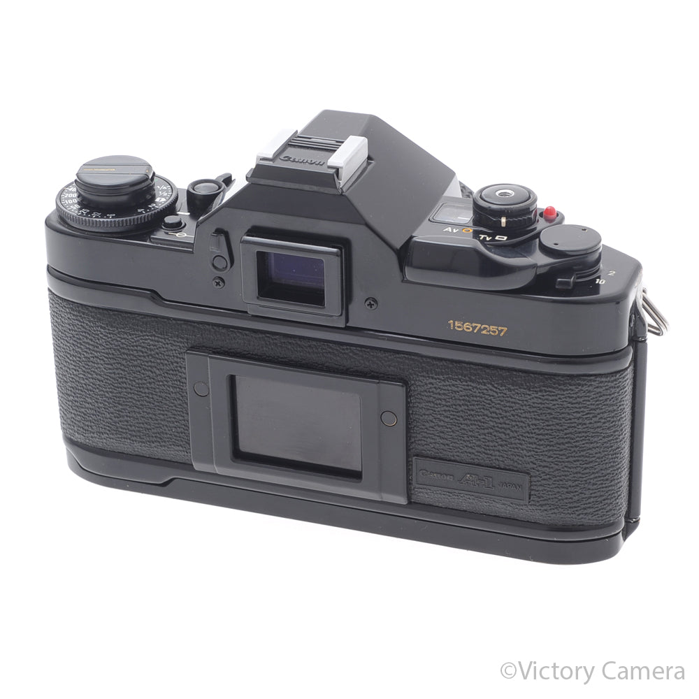 Canon A-1 A1 Black 35mm Film SLR Camera w/ 50mm f1.8 Lens -CLA'd- [EXC-] image 3
