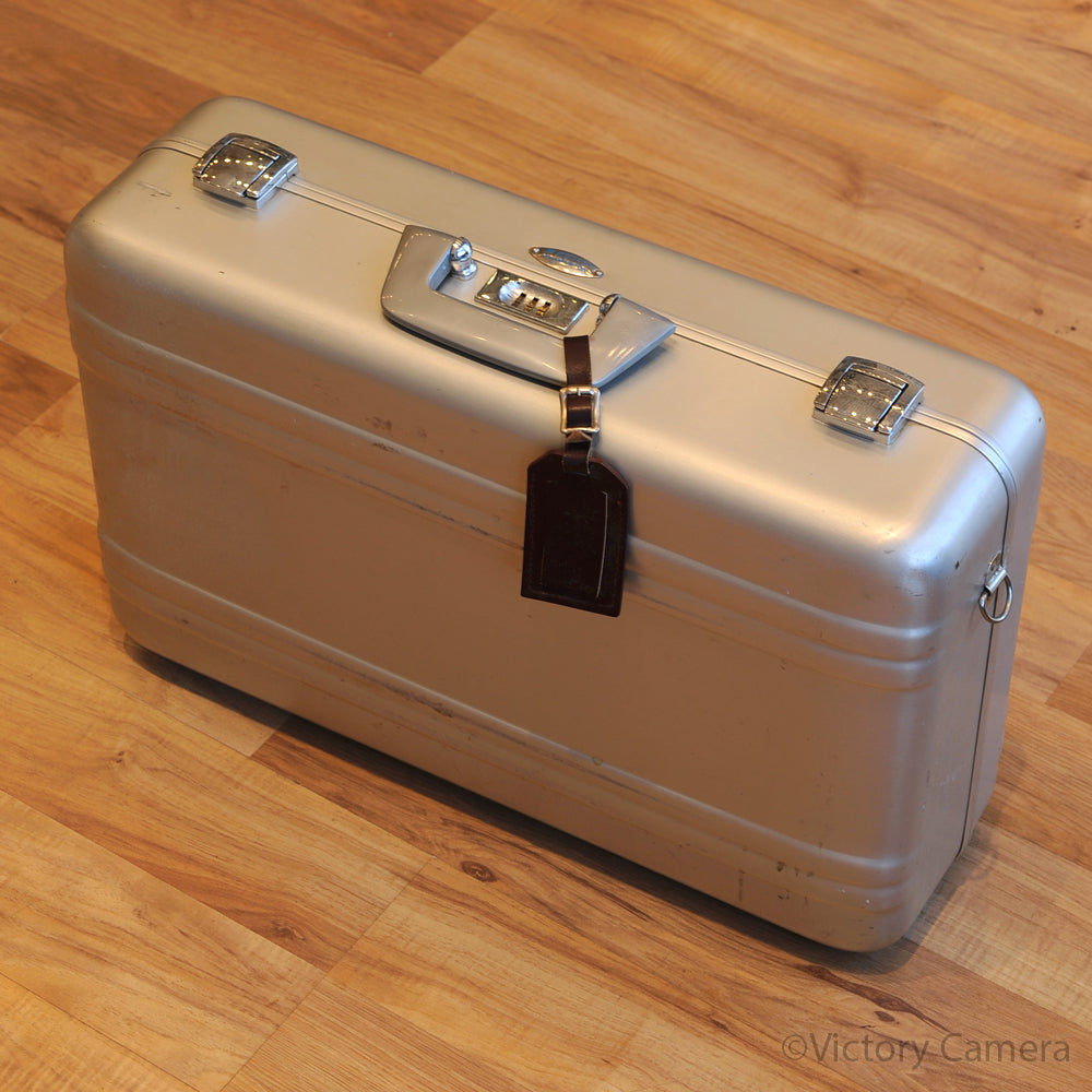 Vintage Zero Halliburton Locking Camera Metal Hard Case 21"x 13" x 6" [EXC-] image 3