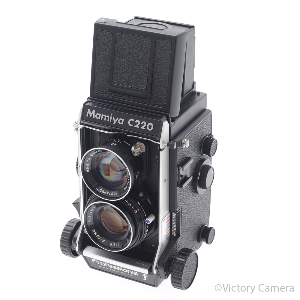 Mamiya C220 Professional F 6x6 TLR Camera w/ 80mm f2.8 Lens [EXC-] image 2