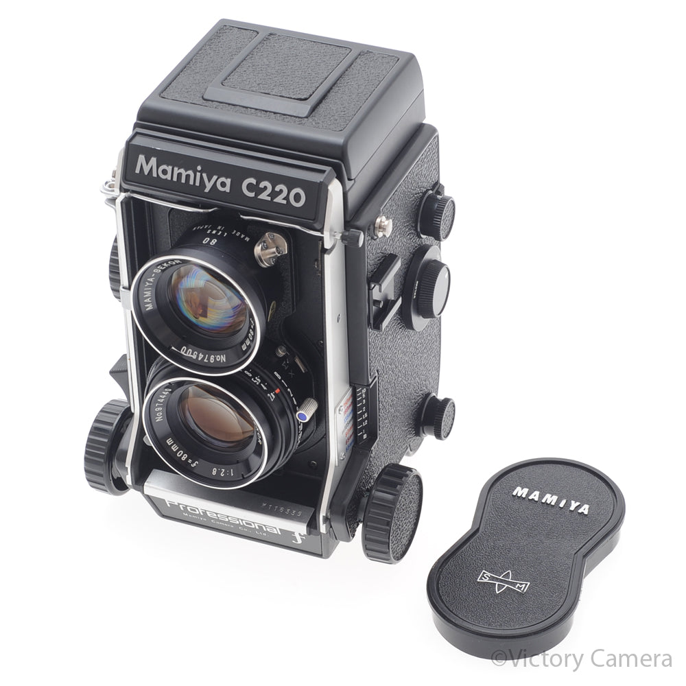 Mamiya C220 Professional F 6x6 TLR Camera w/ 80mm f2.8 Lens [EXC-] image 6