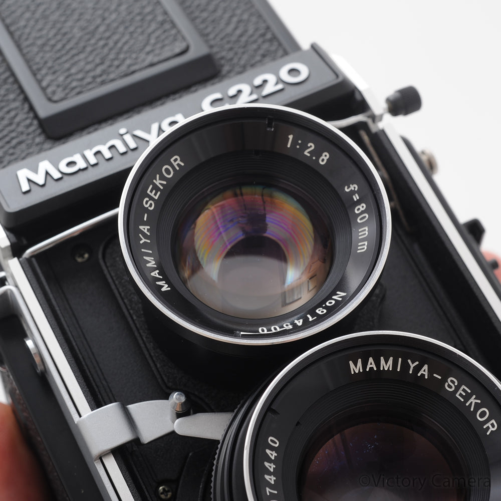 Mamiya C220 Professional F 6x6 TLR Camera w/ 80mm f2.8 Lens [EXC-] image 7