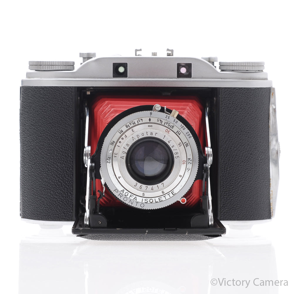 Agfa Isolette 6x6 Medium Format Folding Camera w/ Apotar 85 f4.5 Lens [EXC+] image 1
