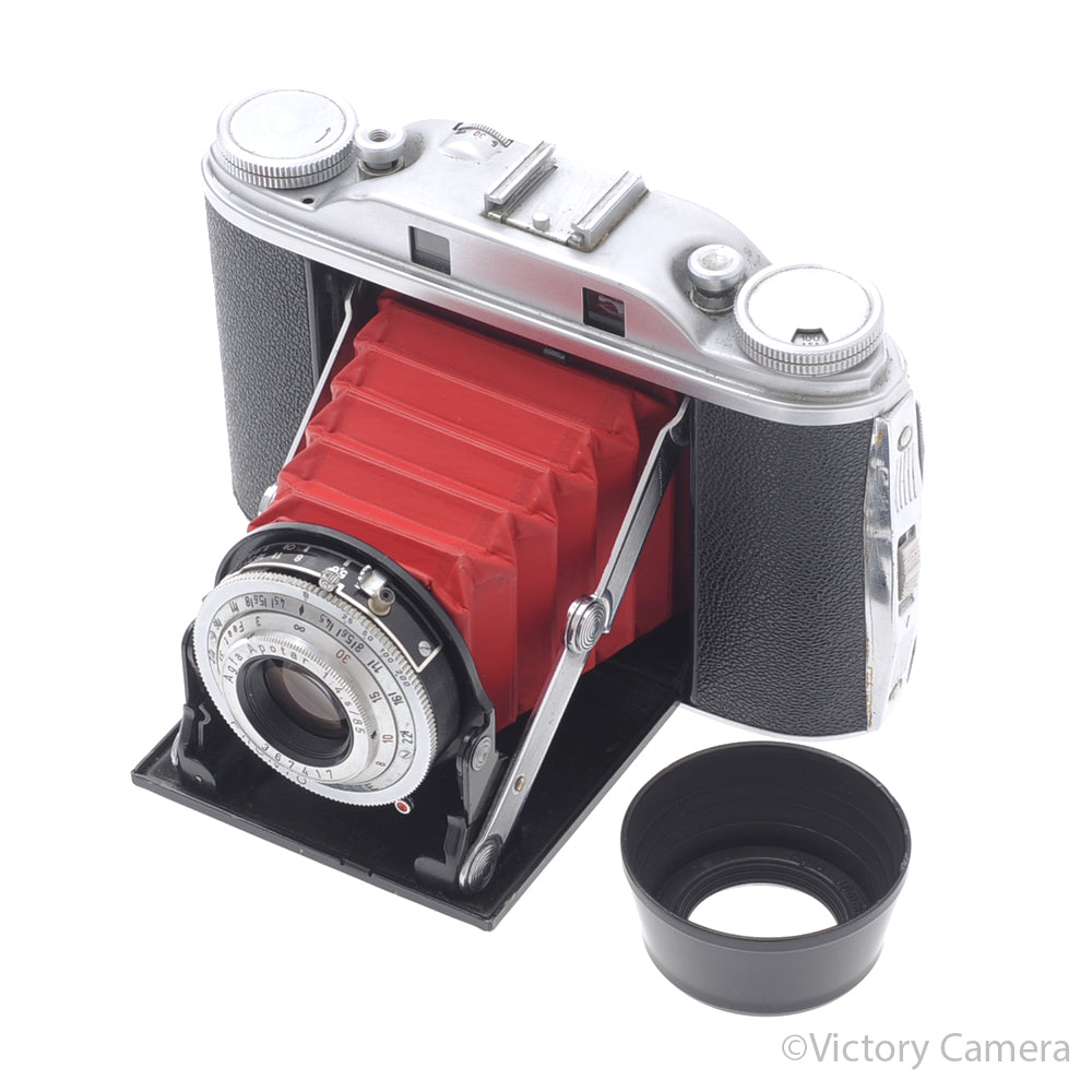 Agfa Isolette 6x6 Medium Format Folding Camera w/ Apotar 85 f4.5 Lens [EXC+] image 2