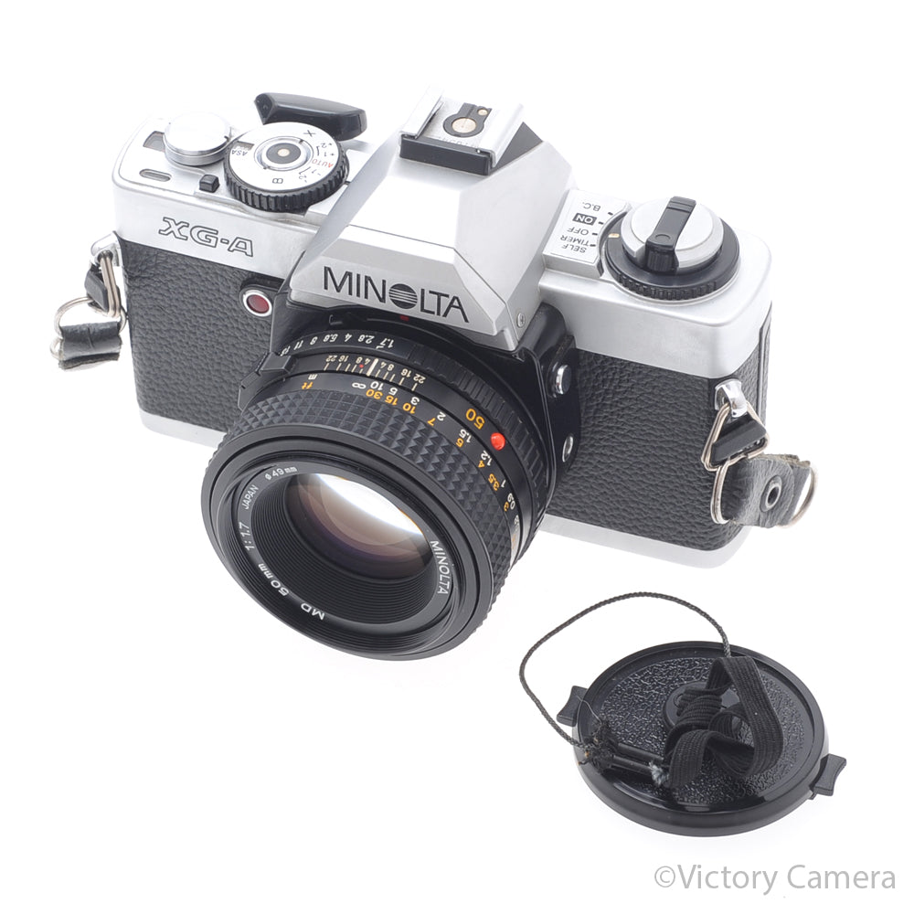 Minolta XG-A Chrome 35mm Film Camera w/ 50mm f1.7 Prime Lens [EXC+] image 5