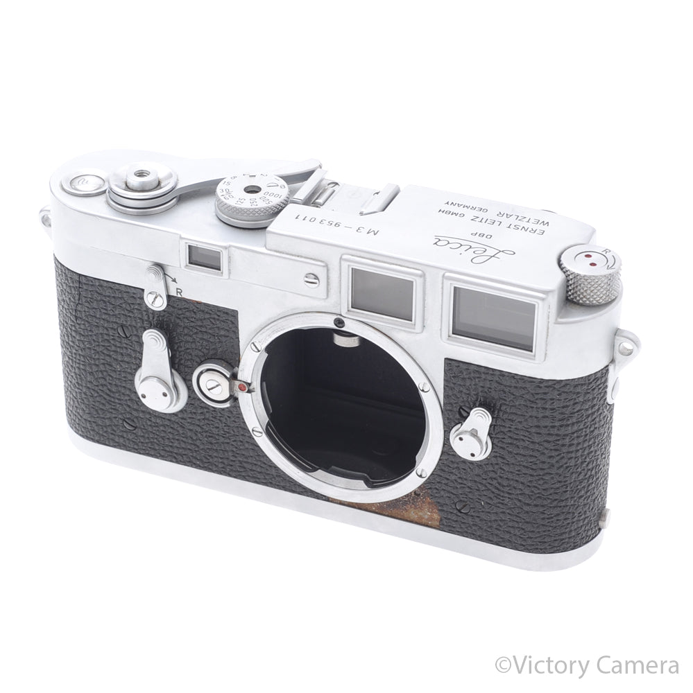 Leica M3 Single Stroke Chrome 35mm Rangefinder Camera Body [EXC] - Victory Camera