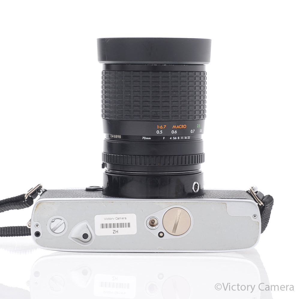 Minolta XG-1 XG1 Chrome 35mm Camera w/ 35-70mm f2.8-4 Zoom Lens [EXC+] - Victory Camera